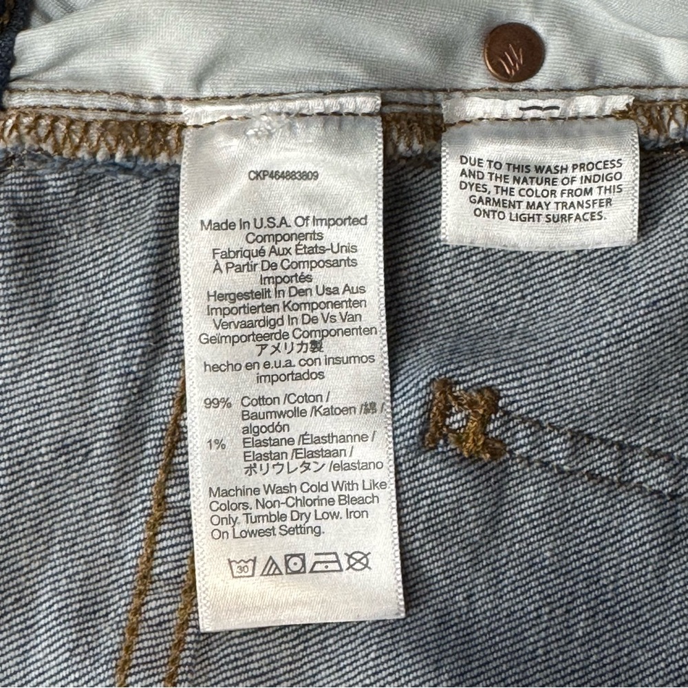Madewell Jeans Women 31 Blue Perfect Vintage Wide Leg High Waist Stretch Denim - Picture 5 of 11